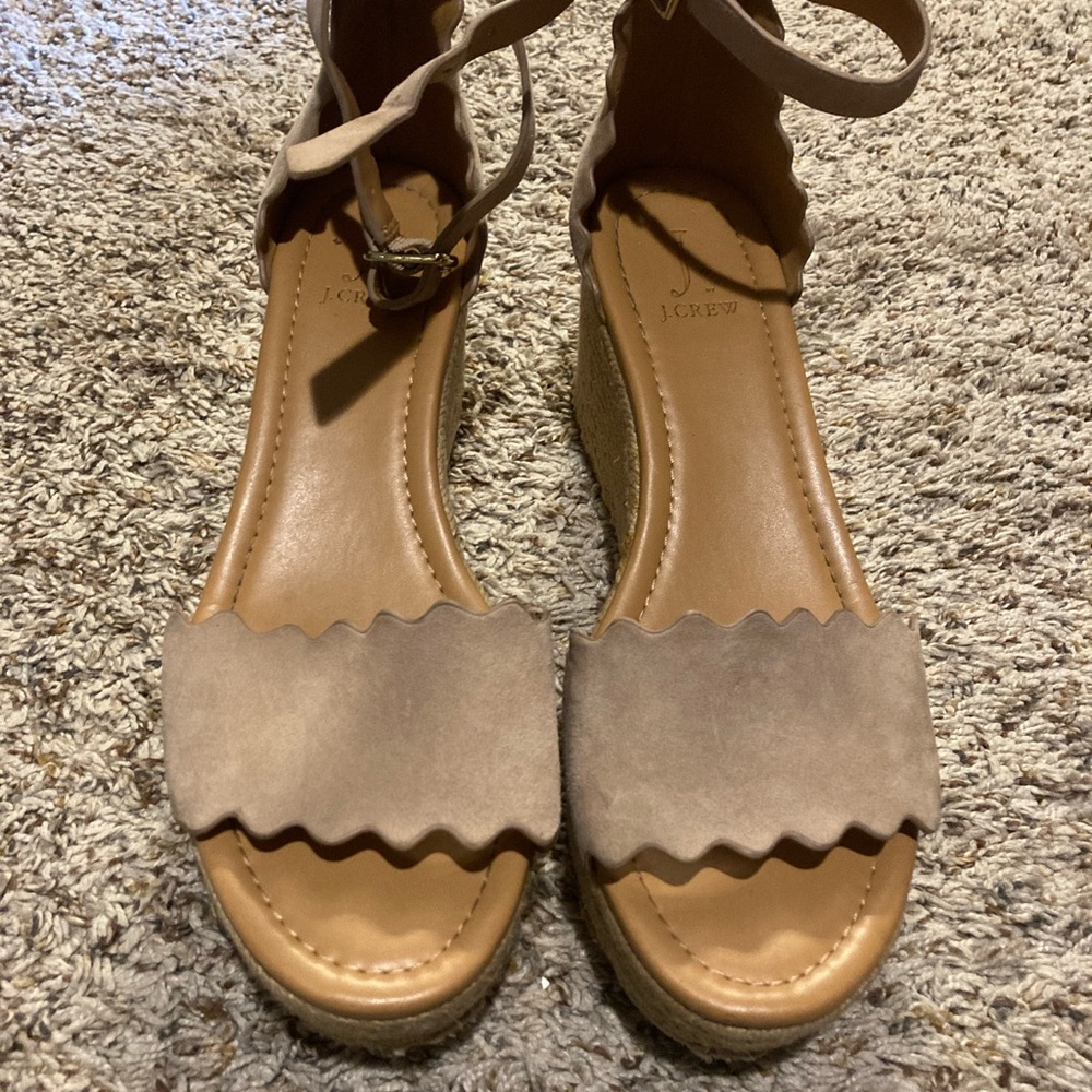 J. Crew Tan Suede Women's Sandals